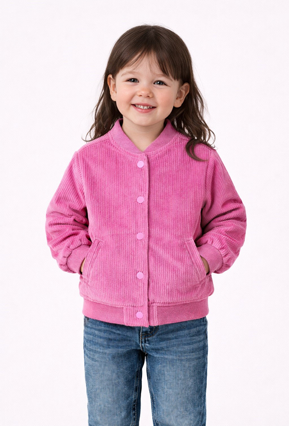 Kurtka pikowana bomberka - różowa - Limited Edition