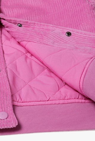 Kurtka przejściowa bomberka z pikowana podpinką