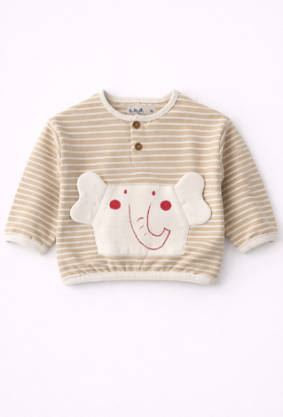 Komplet dresowy niemowlęcy z aplikacją słonika