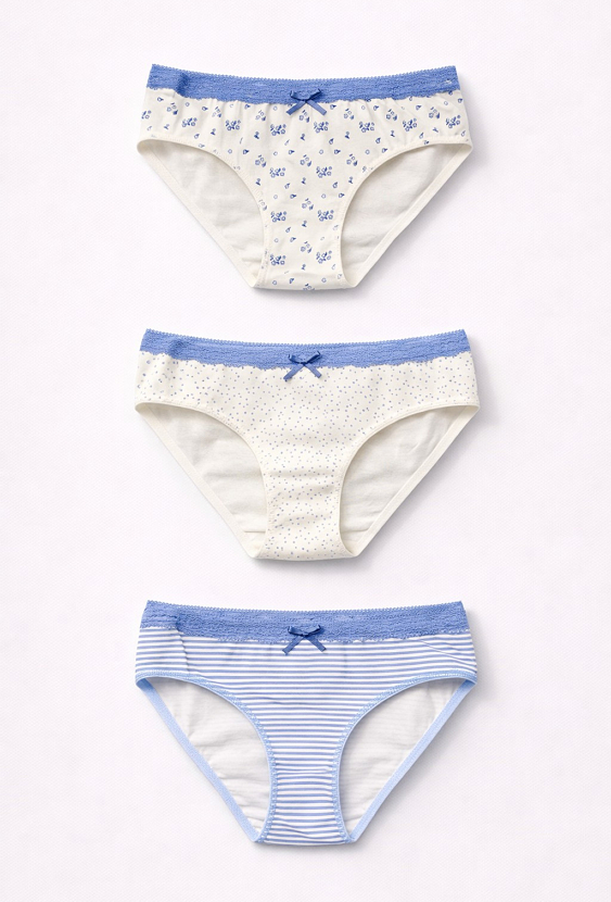 3-pak majtek dziewczęcych