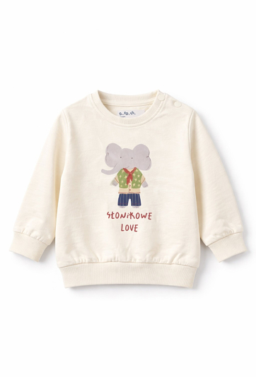 Bluza niemowlęca nierozpinana „Słonikowe love”