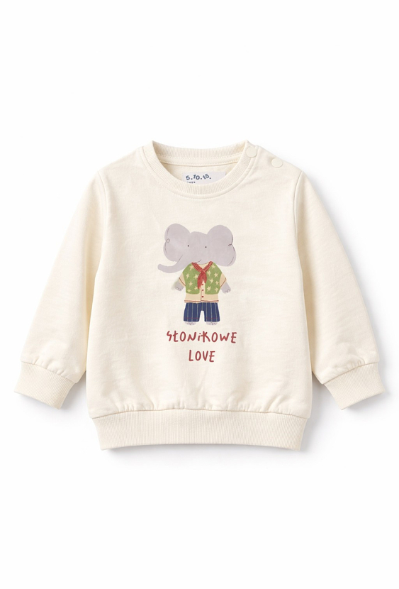 Bluza niemowlęca nierozpinana „Słonikowe love”