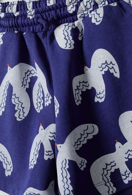 Szorty dresowe dziewczęce w mewy