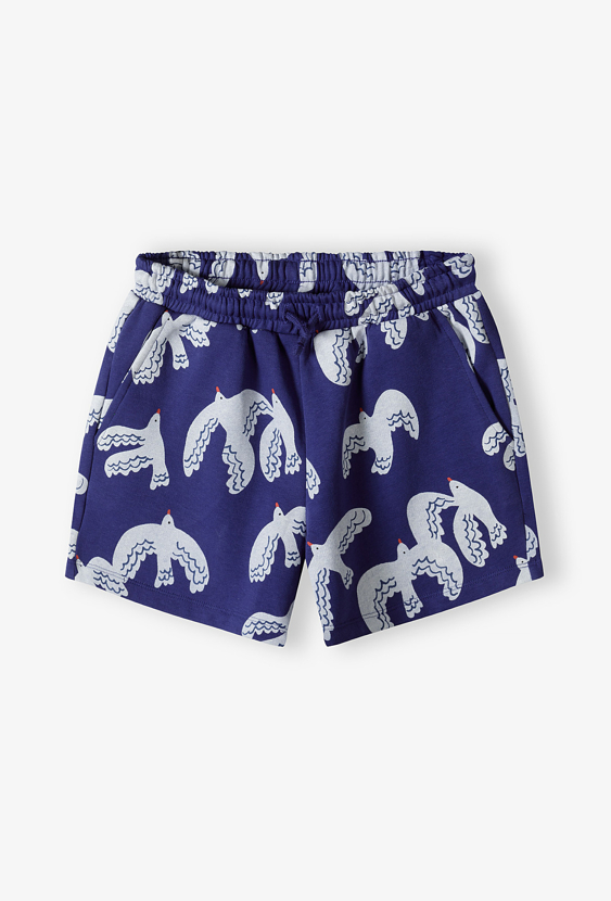 Szorty dresowe dziewczęce w mewy