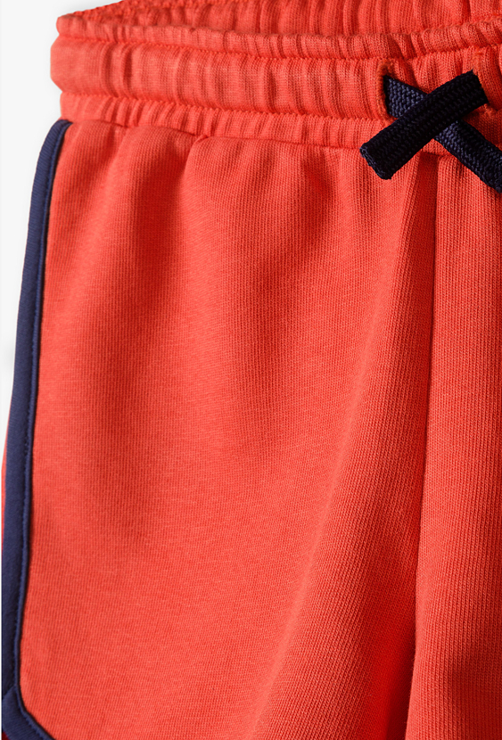 Szorty dresowe dziewczęce z lamówką