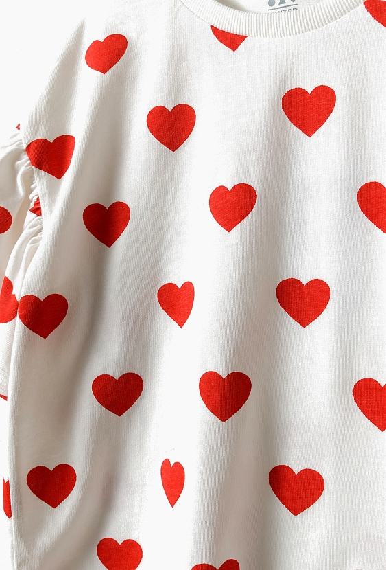 Komplet dziewczęcy w serca