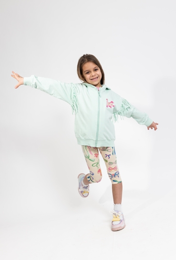 Bluza rozpinana z kapturem dziewczęca