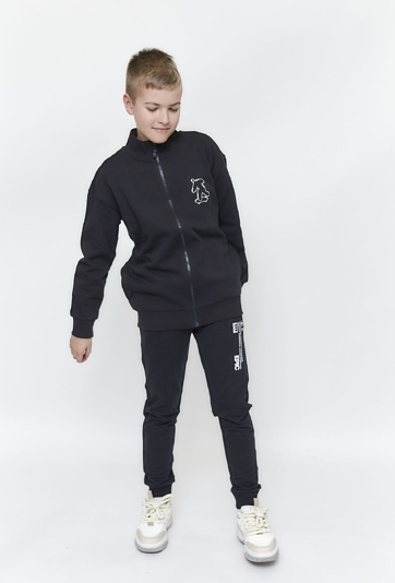 Czarna bluza dresowa bez kaptura