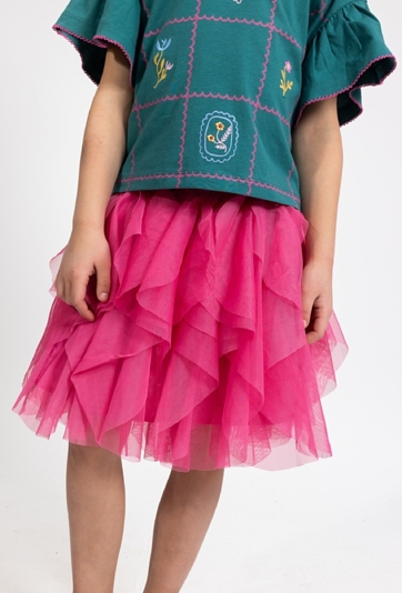 Spódnica tiulowa dla dziewczynki – falbanki