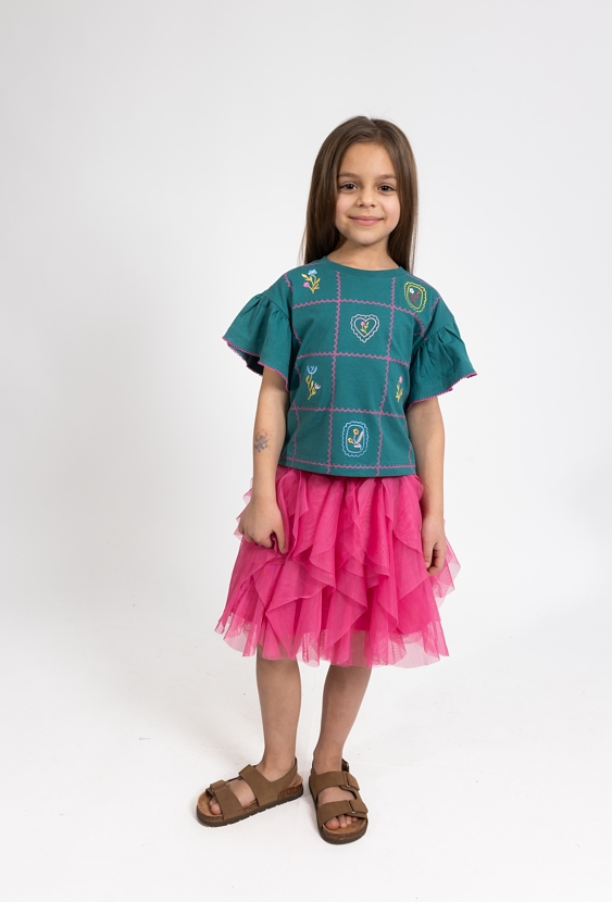 Spódnica tiulowa dla dziewczynki – falbanki