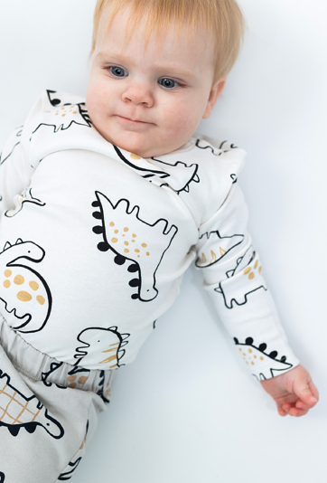 Body niemowlęce w dinozaury - długi rękaw - 5.10.15.