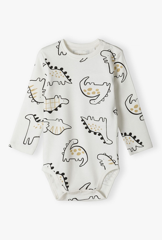 Body niemowlęce w dinozaury - długi rękaw - 5.10.15.