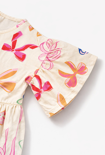 Sukienka dziewczęca z krótkim rękawem