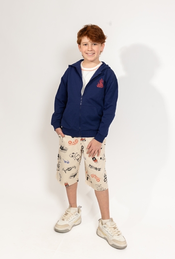 Bluza rozpinana z kapturem dla chłopca