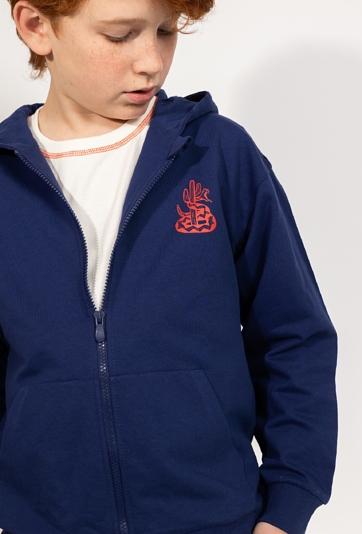 Bluza rozpinana z kapturem dla chłopca