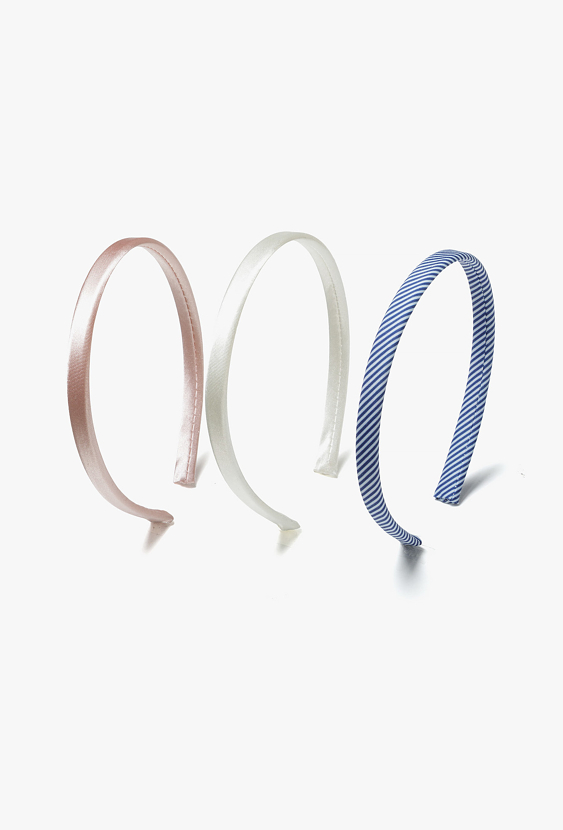 Zestaw 3 opasek do włosów dla dziewczynki – eleganckie opaski