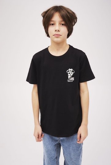 Czarny t-shirt dla chłopca