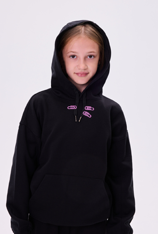 Bluza dziewczęca z kapturem oversize