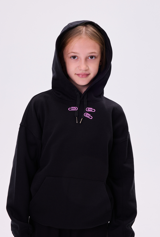 Bluza dziewczęca z kapturem oversize
