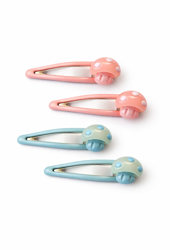 Zestaw spinek do włosów z ozdobnymi pasmami i gwiazdkami