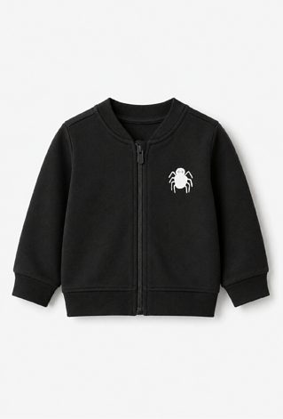Bluza rozpinana niemowlęca z motywem pająka