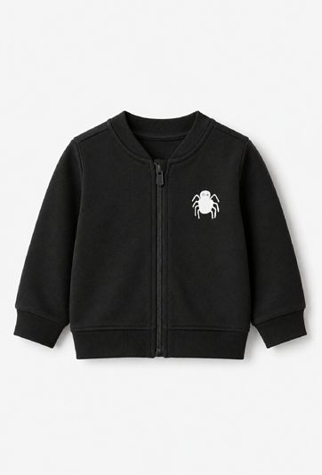 Bluza rozpinana niemowlęca z motywem pająka