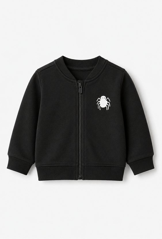 Bluza rozpinana niemowlęca z motywem pająka