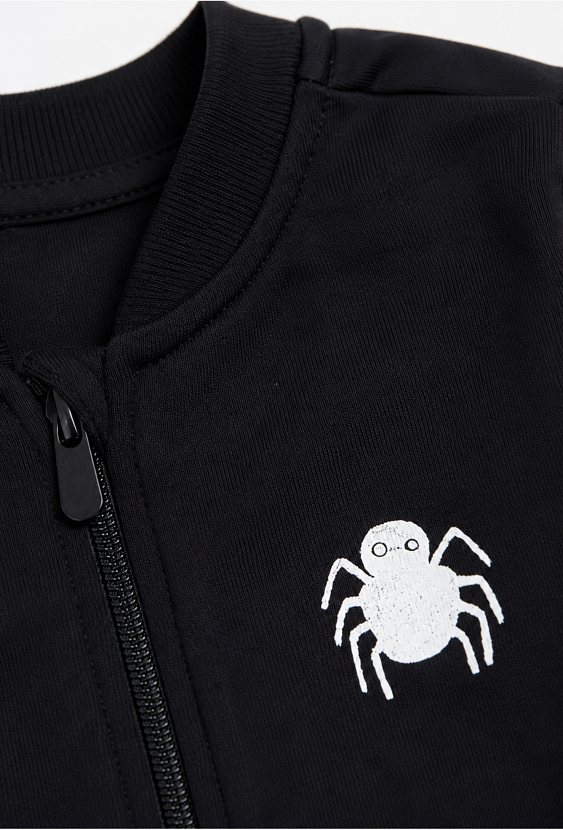 Bluza rozpinana niemowlęca z motywem pająka