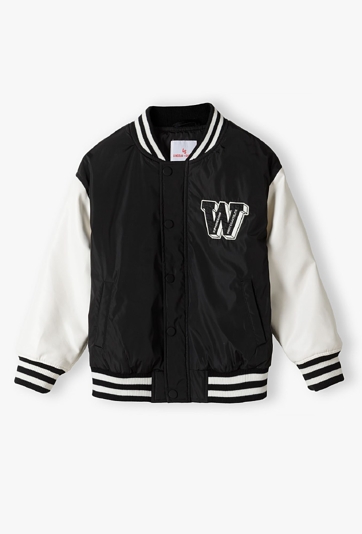 Kurtka wiosenna college - czarna - Lincoln&Sharks