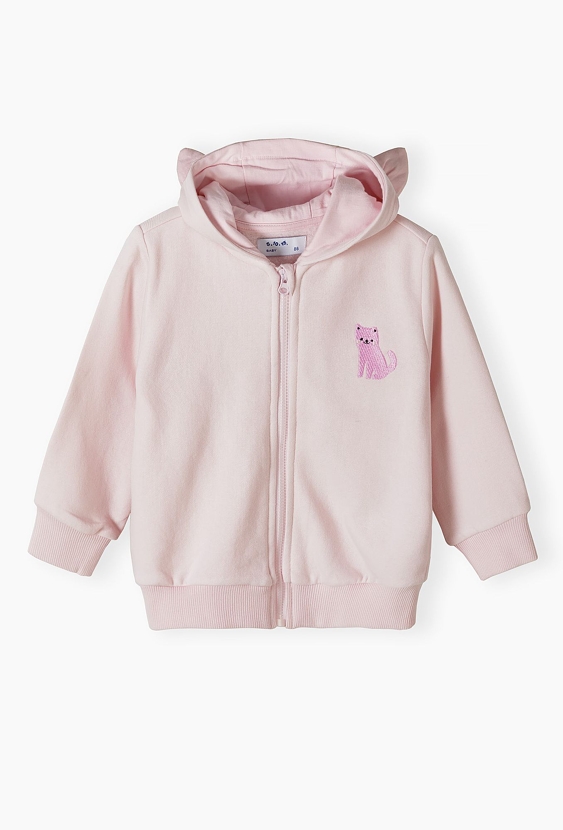 Bluza rozpinana z kapturem dla dziewczynki - 5.10.15.