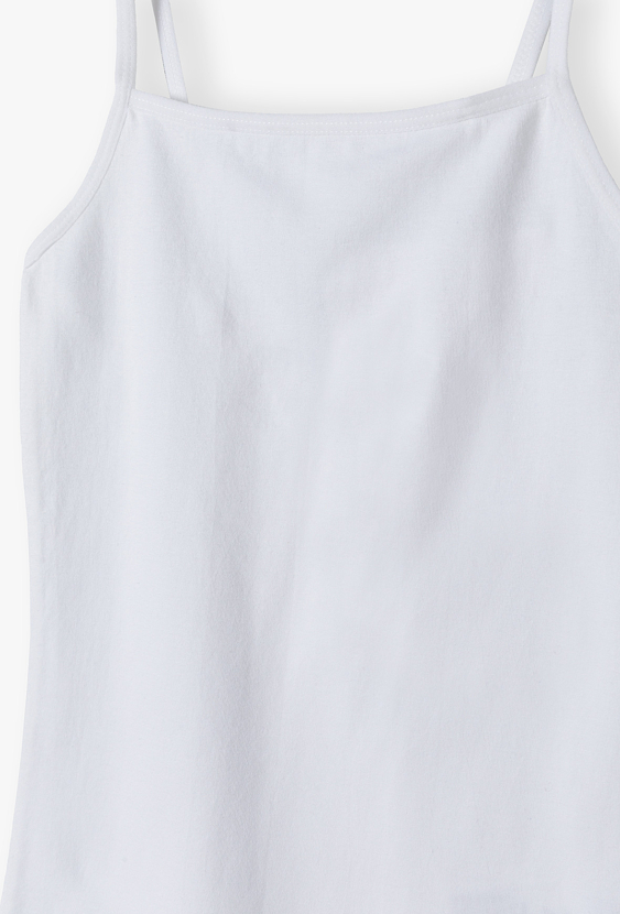 Podkoszulka dziewczęca na ramiączkach basic