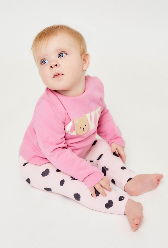 Legginsy niemowlęce dla dziewczynki