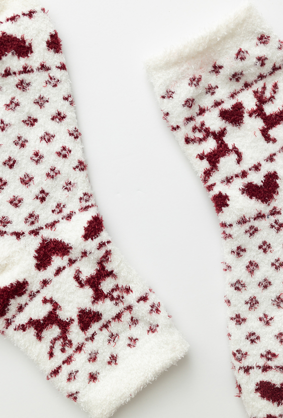 Skarpety dziecięce świąteczne chenille