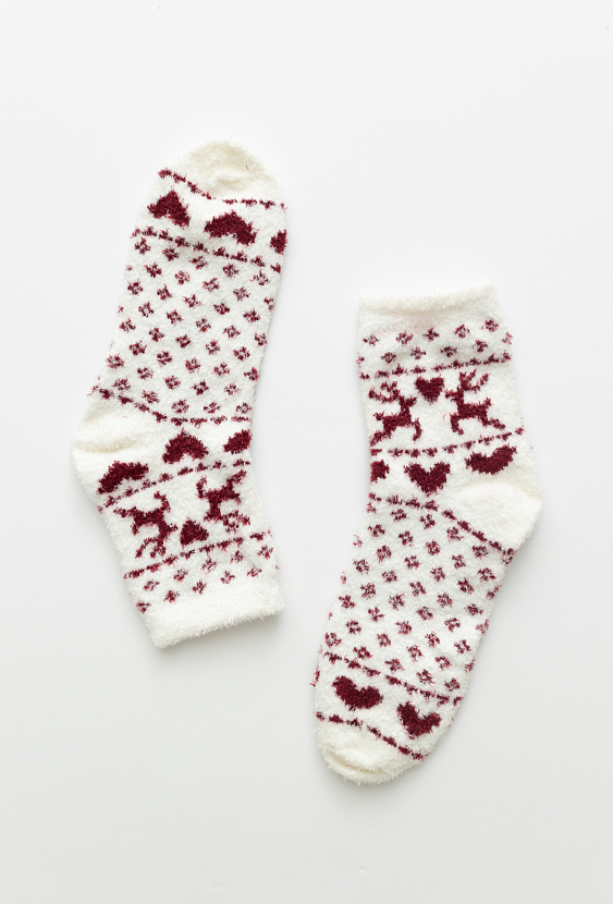 Skarpety dziecięce świąteczne chenille