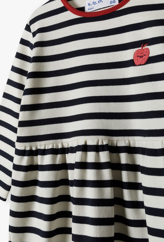 Sukienka dzianinowa dla niemowlaka z długim rękawem - 5.10.15.