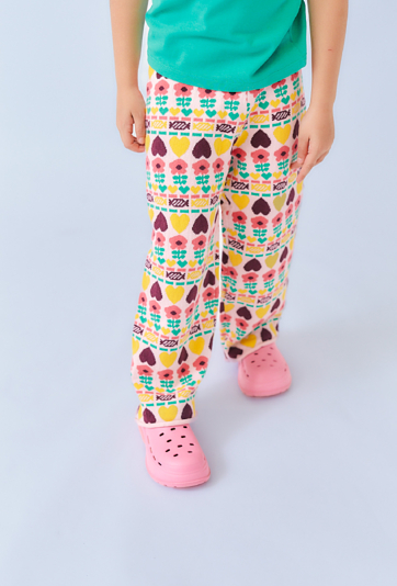 Dziewczęce swetrowe spodnie wide leg - Limited Edition