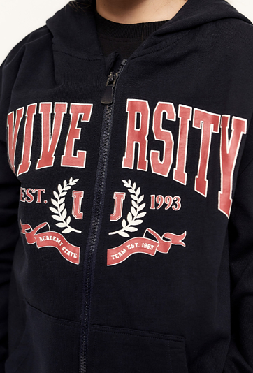 Rozpinana bluza dresowa z kapturem dla dziewczynki