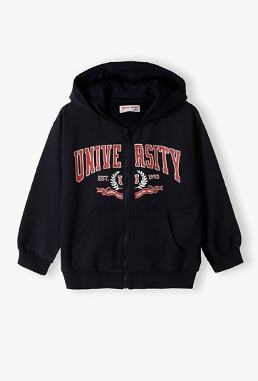 Rozpinana bluza dresowa z kapturem dla dziewczynki