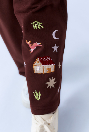 Spodnie dziewczęce Wide Leg z printem