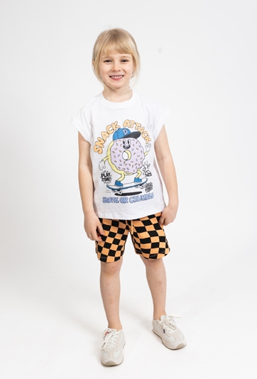 Koszulka chłopięca bez rękawów z nadrukiem 