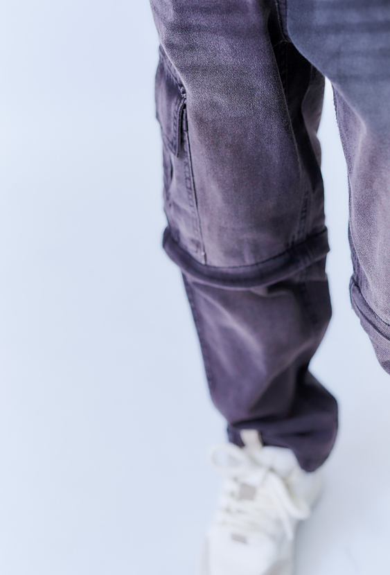 Spodnie jeansowe cargo