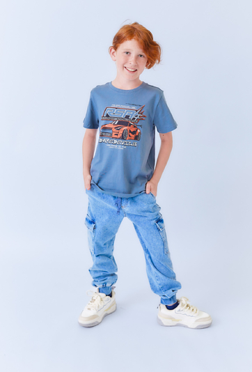 Chłopięce jeansy cargo