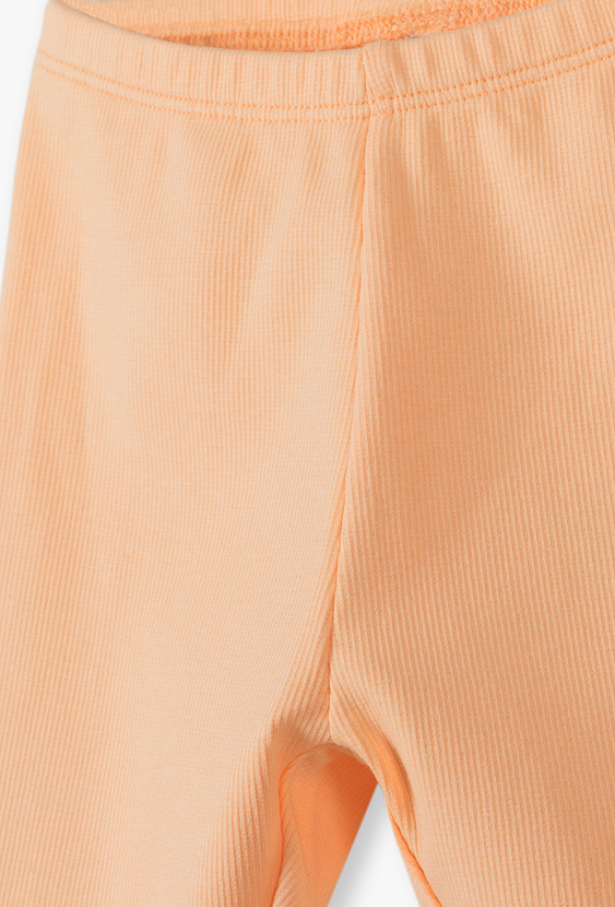 Legginsy niemowlęce prążkowane