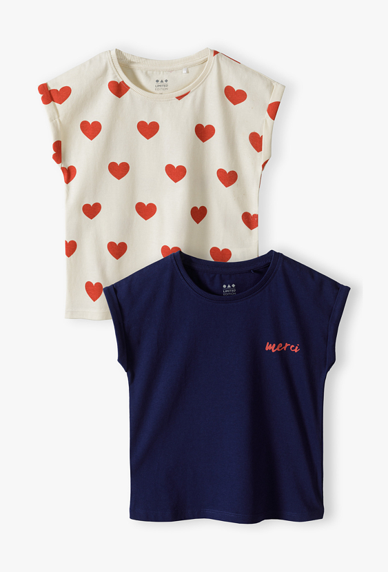 Zestaw 2 T-shirtów dla dziewczynki