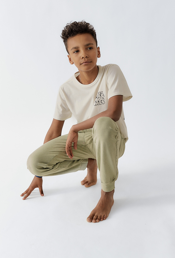 Spodnie dresowe dla chłopca - zielone