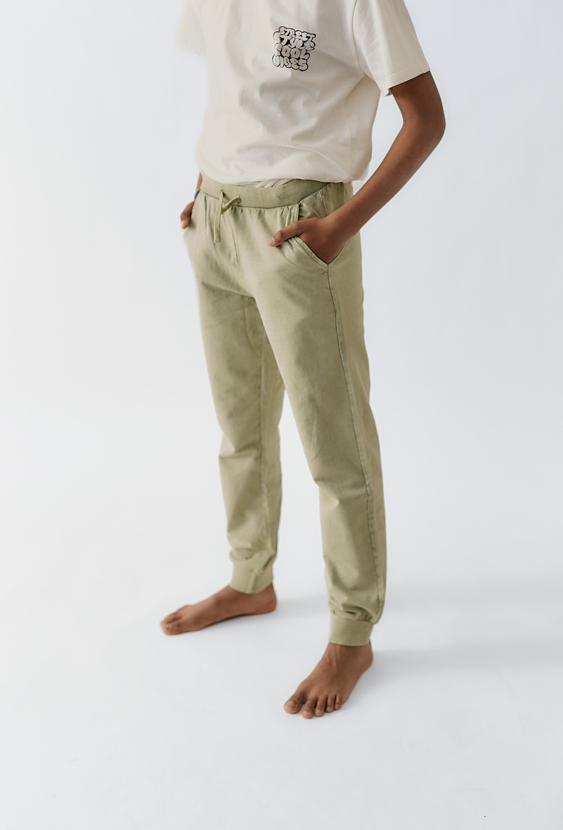 Spodnie dresowe dla chłopca - zielone