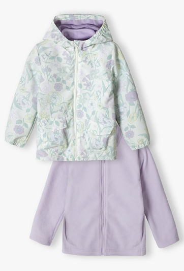 Kurtka 3w1 - kurtka w kwiaty i bluza - 5.10.15.