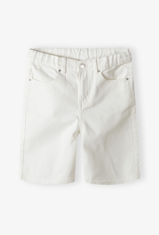 Białe jeansowe spodenki na lato - Limited Edition