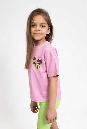 Dziewczęca koszulka z nadrukiem jeżyn