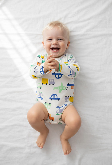 Body z długim rękawem i nadrukiem